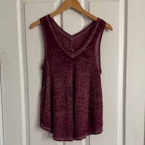 We the Free Maroon Tank Top